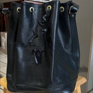 Louis Vuitton Black Epi Leather Shoulder Bag